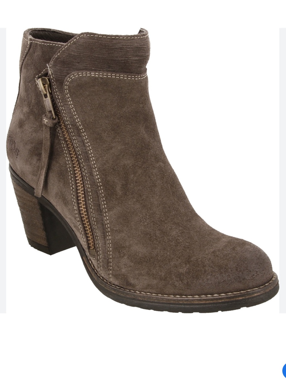 Taos Footwear Brown Suede Ankle Bootie
